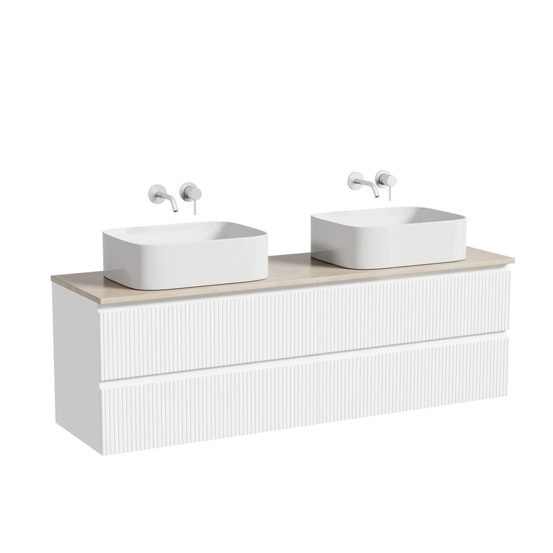 Мебель для ванной комнаты Sancos Snob T 160 bianco, столешница бежевая TT160A2, раковина CN6052