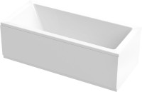 Акриловая ванна Cezares Plane 180x80 см, пристенная, белая, на ножках