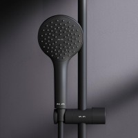 Душевой комплект Смеситель AM.PM Gem F90A10022 черный + Стойка F0790022 Душевой комплект Смеситель AM.PM Gem F90A10022 черный + Стойка F0790022