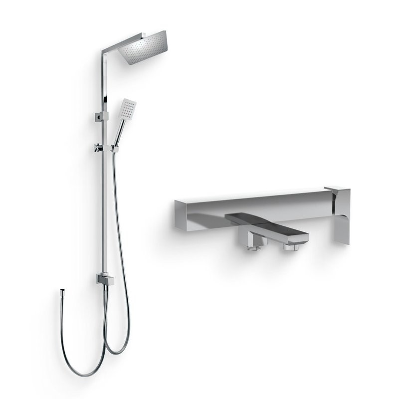 Душевой комплект Смеситель Paini Grazia 21CR111 хром + Стойка RS 50CR191ARQ2P3