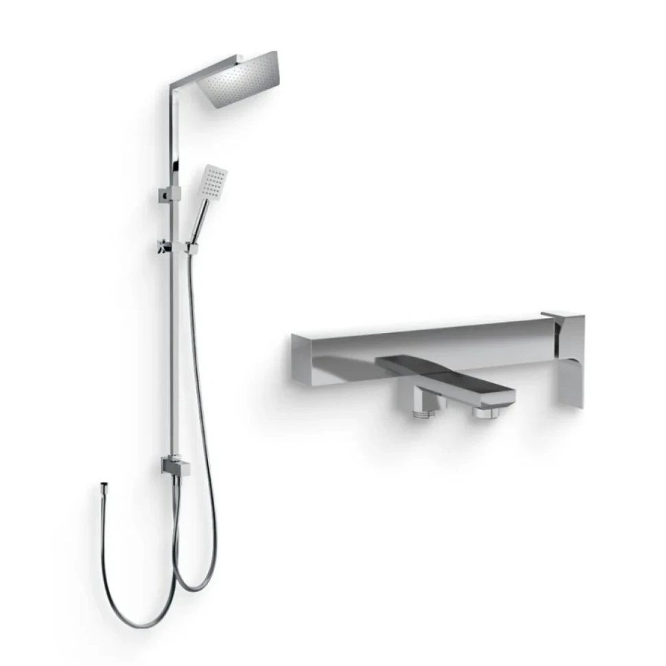 Душевой комплект Смеситель Paini Grazia 21CR111 хром + Стойка RS 50CR191ARQ2P3