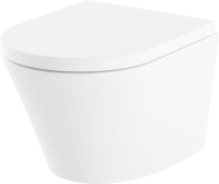 Комплект Lavinia Boho Унитаз подвесной Biore Compacto Rimless 3304101C + Крышка-сиденье Biore 33290420 с микролифтом + Инсталляция RelFix 38010010 + Кнопка RelFix 3805003W белая, хром