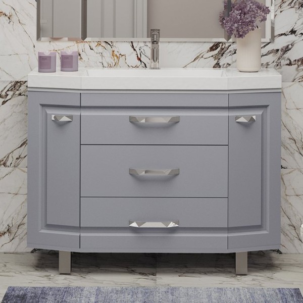 Тумба под раковину Misty Терра 110 серая