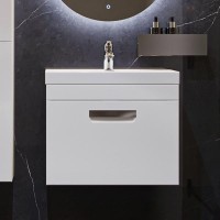 Тумба с раковиной Velvex Estea 60.1Y белая матовая