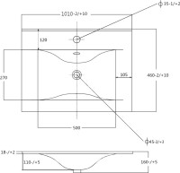 Мебель для ванной комнаты Sanvit Авеню 3 100, белая
