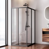 Душевой уголок AM.PM Sunny W87G-403-12090-BT 120x90 см, черный матовый