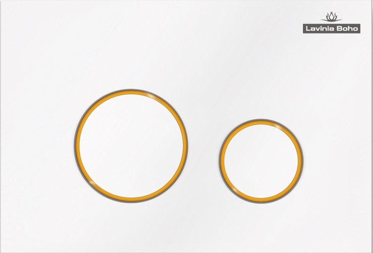 Комплект Унитаз подвесной безободковый One Rimless 3302103R + Быстросъемное сиденье микролифт 33290200 + Система инсталляции для унитазов Relfix 38010010 + Кнопка смыва Relfix 38050804  белая, золотой глянец