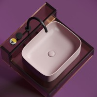 Накладная раковина Ceramicanova Element CN6052MP розовая матовая
