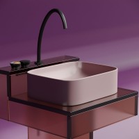 Накладная раковина Ceramicanova Element CN6052MP розовая матовая