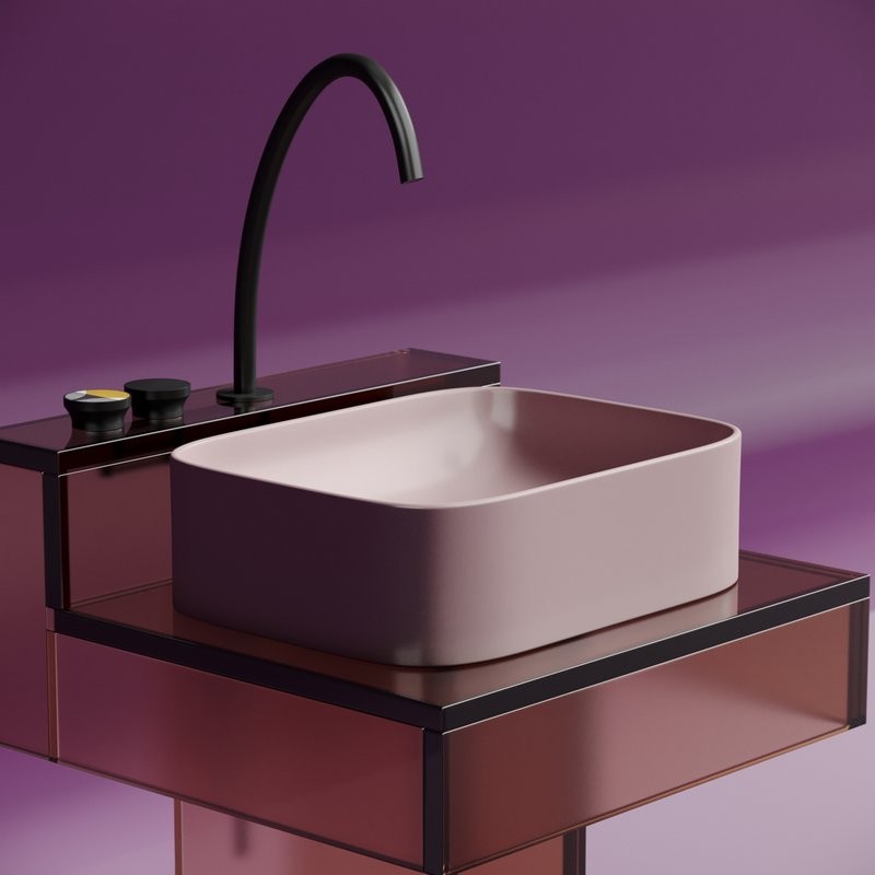 Накладная раковина Ceramicanova Element CN6052MP розовая матовая