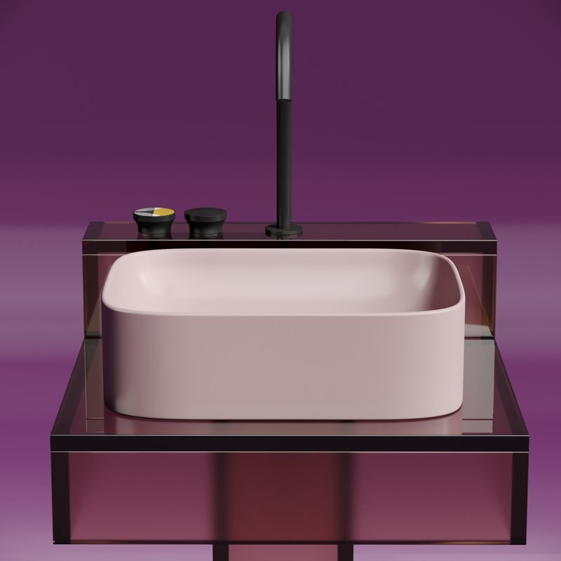 Накладная раковина Ceramicanova Element CN6052MP розовая матовая
