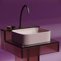 Накладная раковина Ceramicanova Element CN6052MP розовая матовая