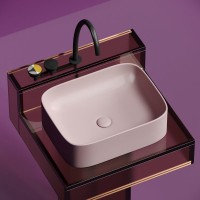 Накладная раковина Ceramicanova Element CN6052MP розовая матовая