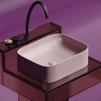Накладная раковина Ceramicanova Element CN6052MP розовая матовая