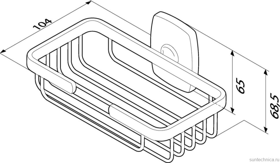 Мыльница AM.PM Tender A45A34600 настенная, хром