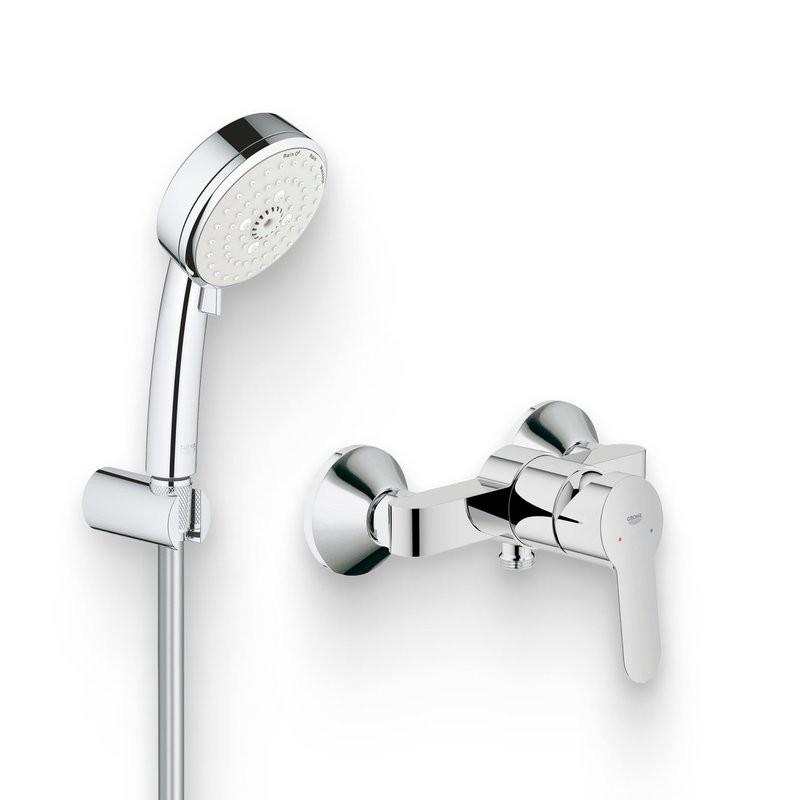 Душевой комплект Смеситель для душа Grohe BauEdge 23333000 + Гарнитур Tempesta Cosmopolitan 27588002