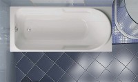 Акриловая ванна Vagnerplast Hera 180x80 см, пристенная, ультрабелая, с каркасом