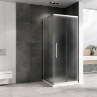 Душевой уголок Abber Schwarzer Diamant AG02090MH 90x90, профиль хром матовый, стекло матовое