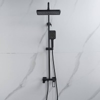 Душевая стойка Shevanik S6826H черная