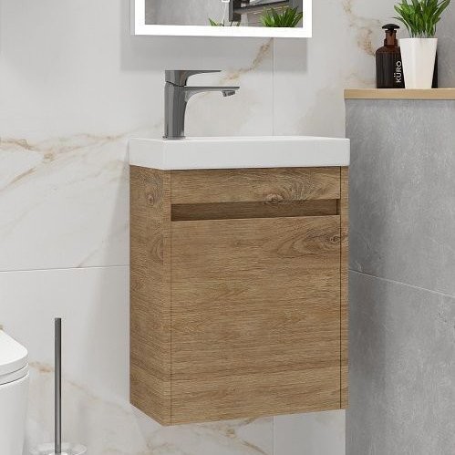 Тумба с раковиной Art&Max Family-M 40 подвесная, harbor golden, с дверцей