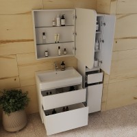 Тумба с раковиной Style Line Атлантика 70 Люкс Plus, напольная, антискрейч