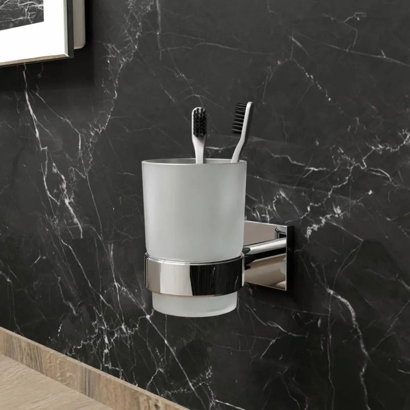 Стакан для зубных щеток Fixsen Lux Chrome, FX-15006