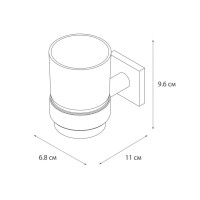 Стакан для зубных щеток Fixsen Lux Chrome, FX-15006