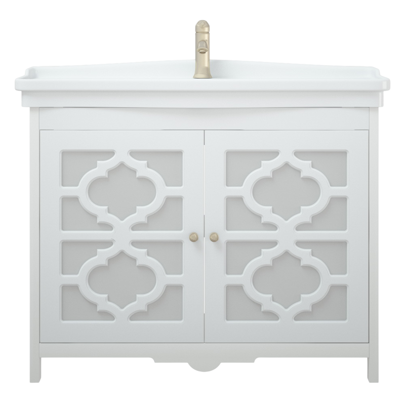 Мебель для ванной комнаты Corozo Манойр 85 напольная, белая