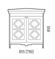 Мебель для ванной комнаты Corozo Манойр 85 напольная, белая