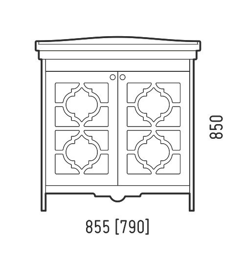 Мебель для ванной комнаты Corozo Манойр 85 напольная, белая