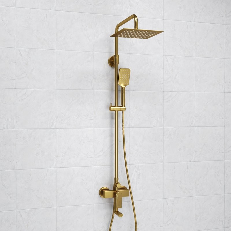 Душевая стойка Wasserkraft Aisch A155.198.201.BG золото
