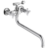 Смеситель с длинным изливом для ванны Fashun A2618 хром