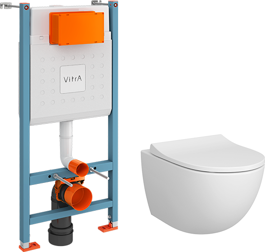 Комплект VitrA Sento L-Box без кнопки, с микролифтом