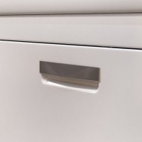 Мебель для ванной комнаты Vigo Plaza 60 напольная, 2 ящика, белая, раковина Como 60