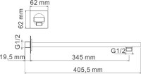 Душевой комплект Wasserkraft Schunter A8251.180.259 С ВНУТРЕННЕЙ ЧАСТЬЮ, золото