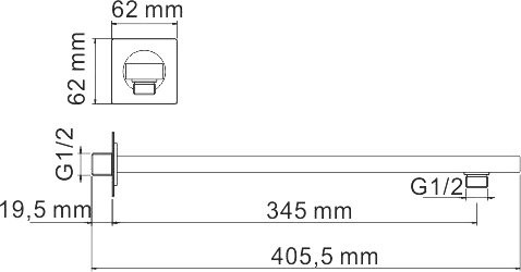 Душевой комплект Wasserkraft Schunter A8251.180.259 С ВНУТРЕННЕЙ ЧАСТЬЮ, золото