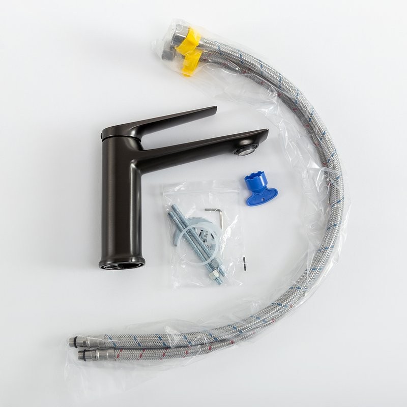 Смеситель для раковины Cezares Liner LS-GM-W0 оружейная сталь