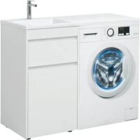 Мебель для ванной комнаты Aquanet Токио 48 1 ящик, с бельевой корзиной L