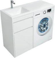 Мебель для ванной комнаты Aquanet Токио 48 1 ящик, с бельевой корзиной L