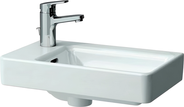 Раковина маленькая в туалет Laufen Pro 8.1595.5.000.104.1 48 L белая, прямоугольная