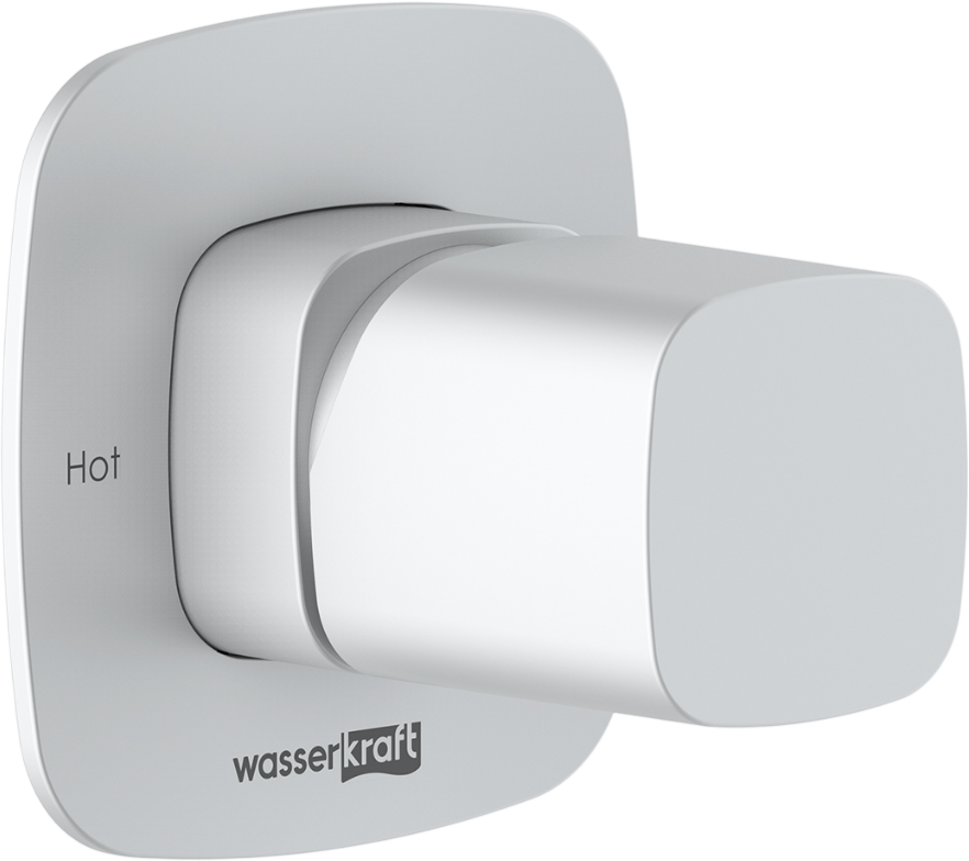 Душевой комплект Wasserkraft Saale A9551.267.316.146.254.328.156.155 С ВНУТРЕННЕЙ ЧАСТЬЮ, белый