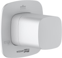Душевой комплект Wasserkraft Saale A9551.267.316.146.254.328.156.155 С ВНУТРЕННЕЙ ЧАСТЬЮ, белый