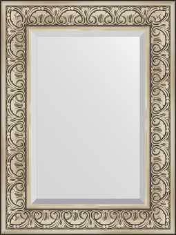 Зеркало Evoform Exclusive BY 3398 60x80 см барокко серебро