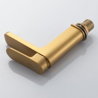 Смеситель для раковины Shevanik S4501G, золотой сатин Смеситель для раковины Shevanik S4501G, золотой сатин