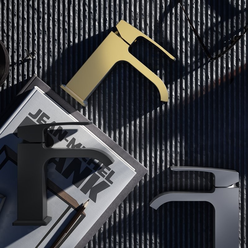 Смеситель для раковины Raglo R02.10.03, золотой сатин