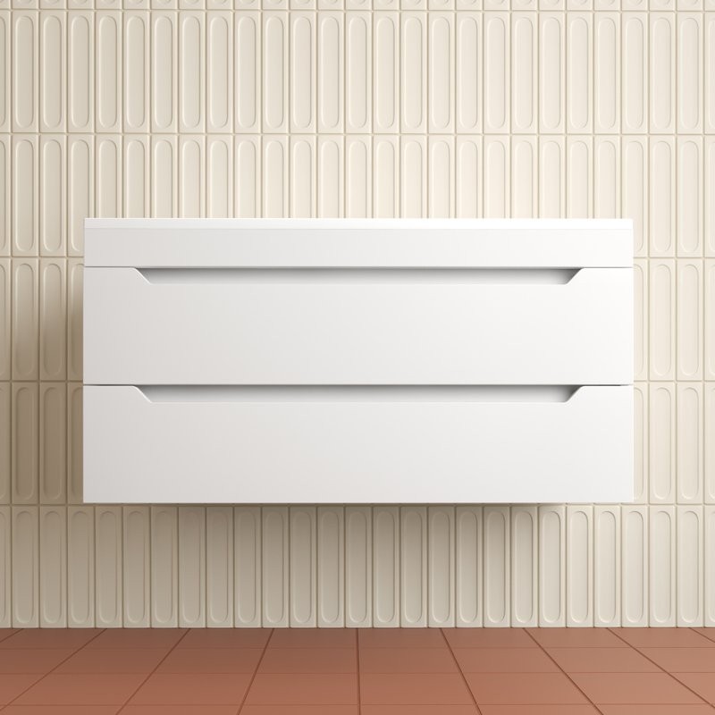 Тумба под раковину без столешницы Style Line Остин 100 подвесная, белая эмаль plus