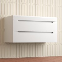 Тумба под раковину без столешницы Style Line Остин 100 подвесная, белая эмаль plus