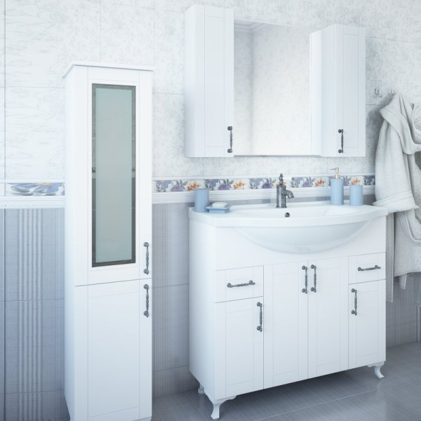 Мебель для ванной комнаты Sanflor Глория 105, белая