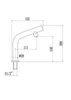 Кран Fmark FS12212 сатин Кран Fmark FS12212 сатин