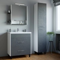 Тумба для ванной "Сура-70" под раковину МАРГО-70 (MIXLINE) (ПВХ)